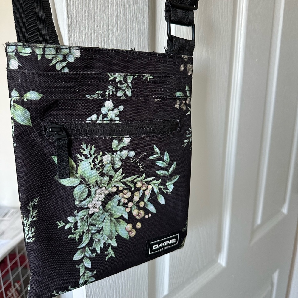 Dakine Black and Green Floral Bag